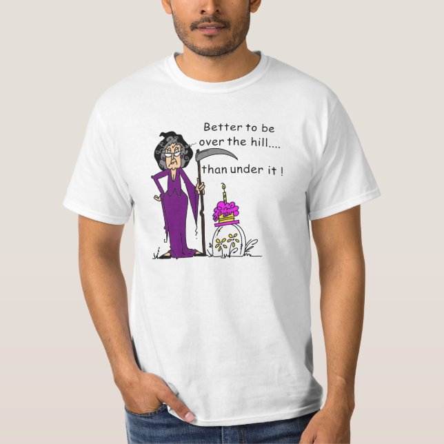 Camiseta Grim Reaper Birthday Humor (Frente)
