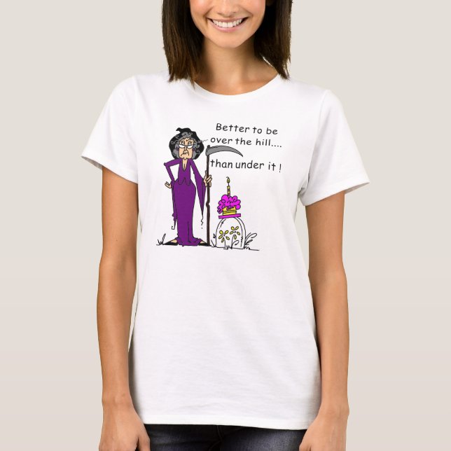 Camiseta Grim Reaper Birthday Humor (Frente)