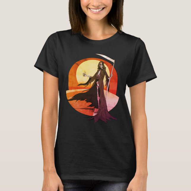 Camiseta Grim Reaper Hitchhiking (Frente)