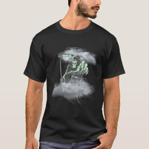Camiseta Grim Reaper Não Teme O Esqueleto Da Ceifada E A Sc