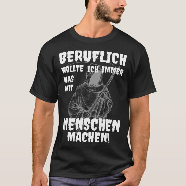 Camiseta Grim Reaper Professional Was With Menschen Black H (Frente)