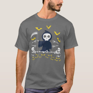 Camiseta Grim Reaper Skeleton Fictophilia 