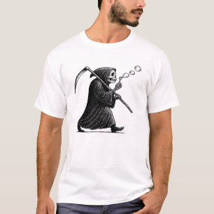 Camiseta Grim Reaper Soprando Bolhas