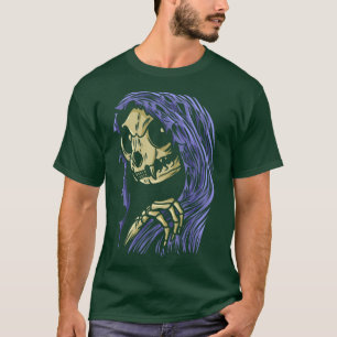 Camiseta Grim Reapurr Death Grim Reaper Cat Halloween Cat L