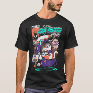 Camiseta Grim Reapurr Neko Gato Ceifador Gatito Magia Ani