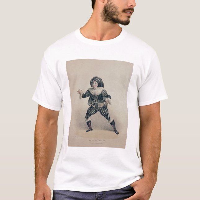 Camiseta Grimaldi como Scaramouche, do dell'Ar de Commedia (Frente)
