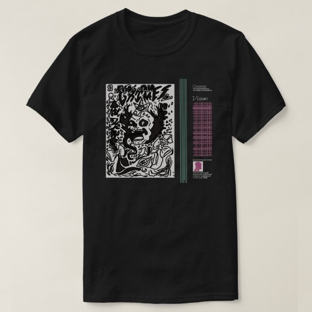 Camiseta Grimes - Visions Classic T-Shirt Copy (Frente do Design)