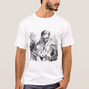Camiseta Grimm Reaper Esqueleto da morte bebê abstrato