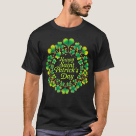 Camiseta Grinalda Feliz Dia de São Patrício Preta