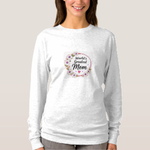 Camiseta Grinalda Floral de Margaridas para a Melhor Mãe do