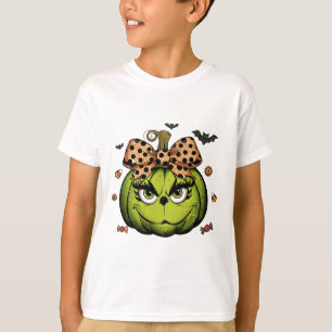 Camiseta Grinc Pumpkin Coquette Pumpkin Halloween Spooky Se