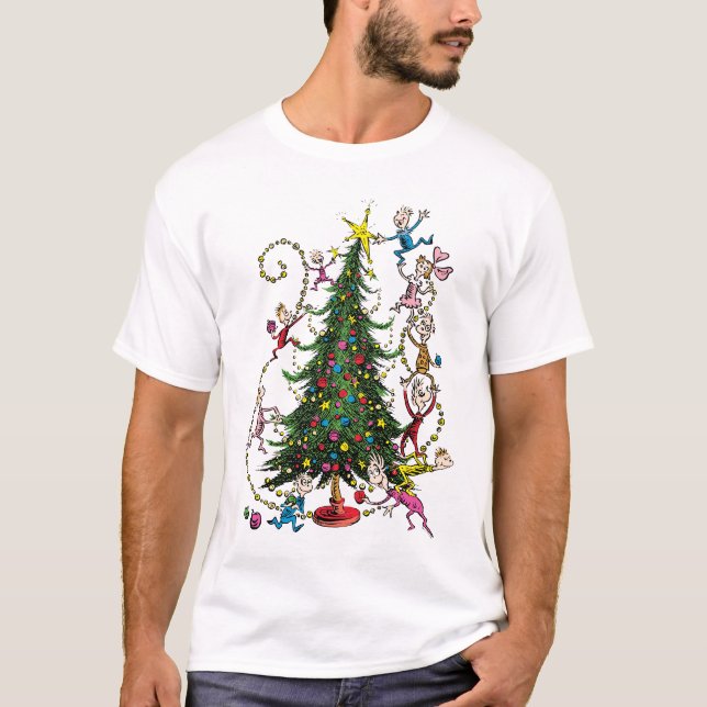 Camiseta Grinch Clássico | Árvore de Natal (Frente)