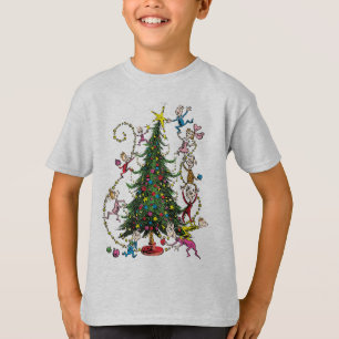Camiseta Grinch Clássico   Árvore de Natal