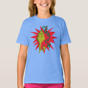 Camiseta Grinch Clássico Estrela Vermelha Explosiva