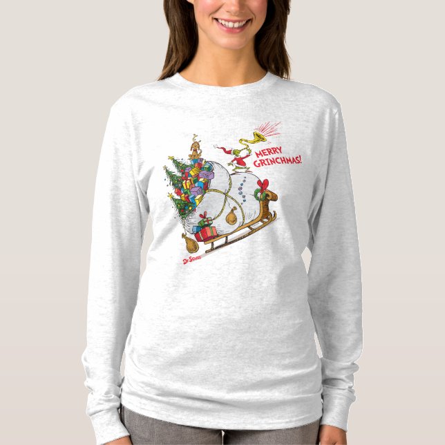 Camiseta Grinch Clássico | Feliz Grinchmas! (Frente)