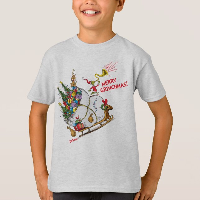 Camiseta Grinch Clássico | Feliz Grinchmas! (Frente)