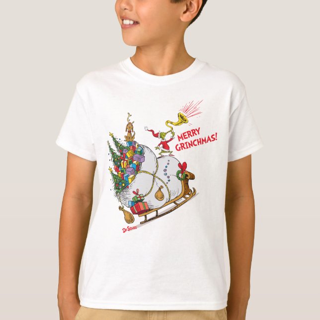 Camiseta Grinch Clássico | Feliz Grinchmas! (Frente)
