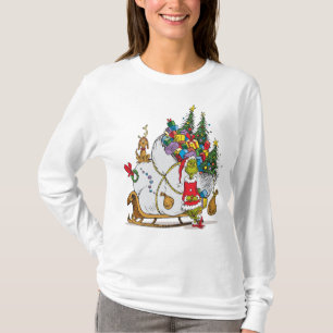 Camiseta Grinch Clássico Grinch & Max com Trenó