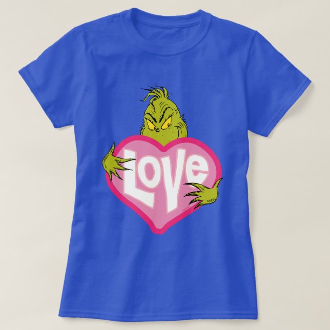Camiseta Grinch | Coração Rosa Amor (Frente do Design)