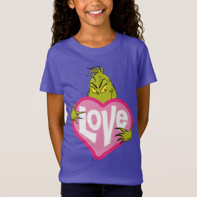 Camiseta Grinch | Coração Rosa Amor (Frente)