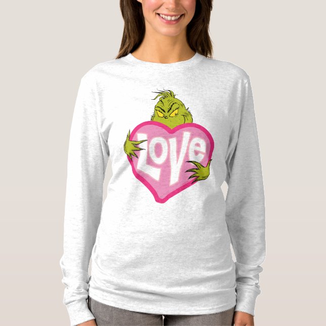 Camiseta Grinch | Coração Rosa Amor (Frente)