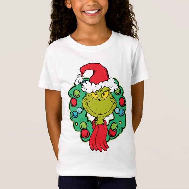 Camiseta Grinch | Coroa de Natal (Frente)