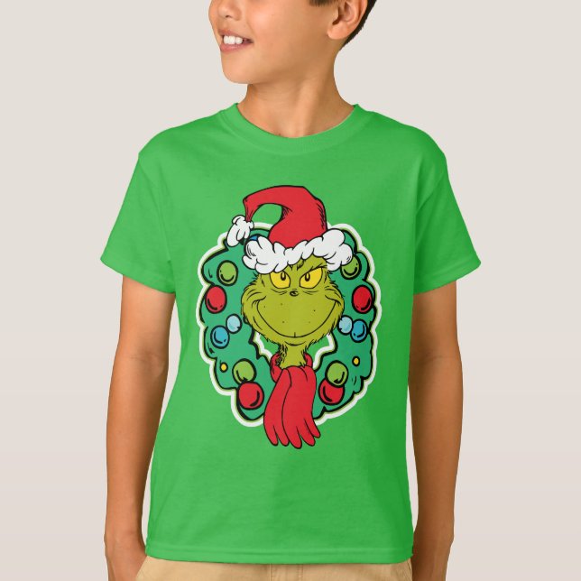 Camiseta Grinch | Coroa de Natal (Frente)
