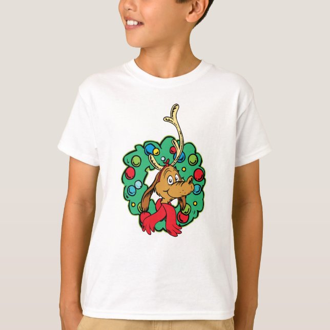 Camiseta Grinch | Coroa de Natal Max (Frente)