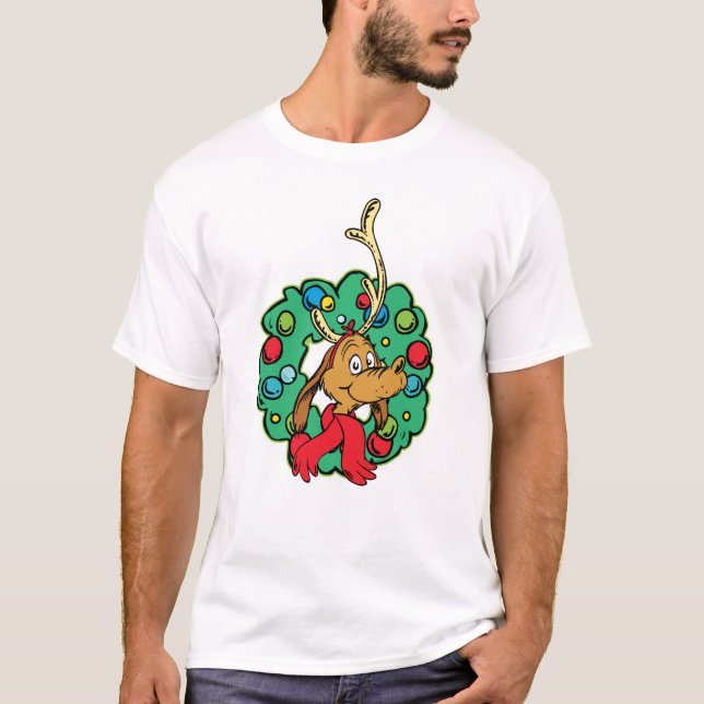 Camiseta Grinch | Coroa de Natal Max (Frente)
