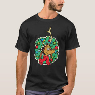 Camiseta Grinch Coroa de Natal Max