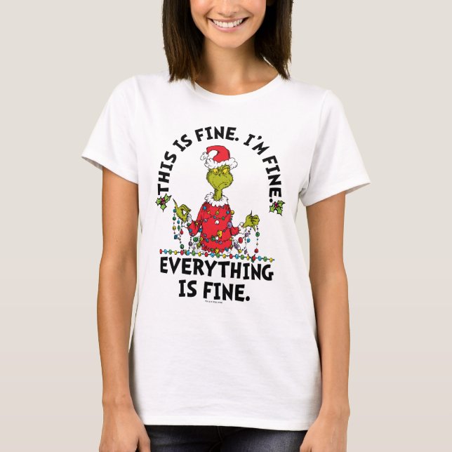 Camiseta Grinch | Everything is Fine (Frente)