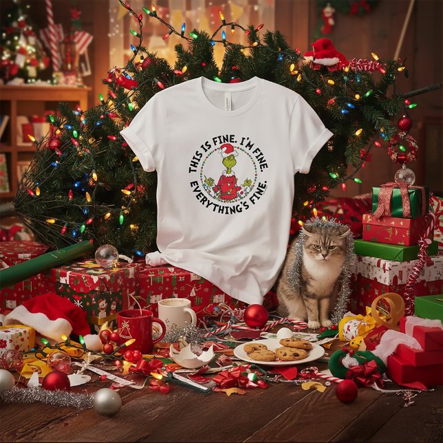 Camiseta Grinch | Everything's Fine (Criador carregado)