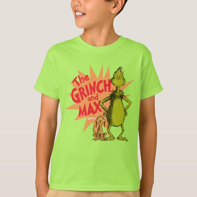 Camiseta Grinch | Grinch & Max Starburst (Frente)