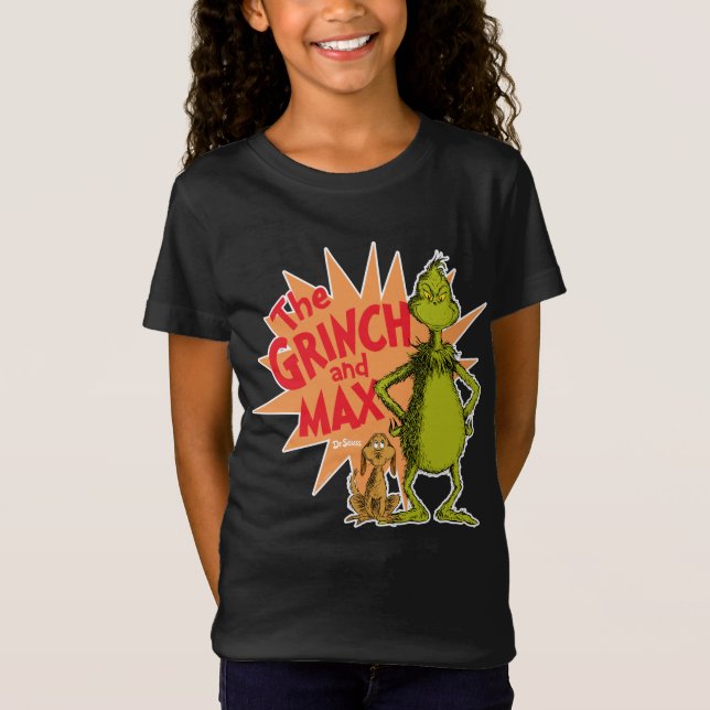 Camiseta Grinch | Grinch & Max Starburst (Frente)