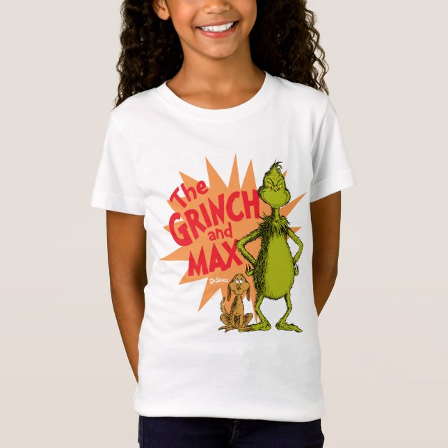 Camiseta Grinch | Grinch & Max Starburst (Frente)