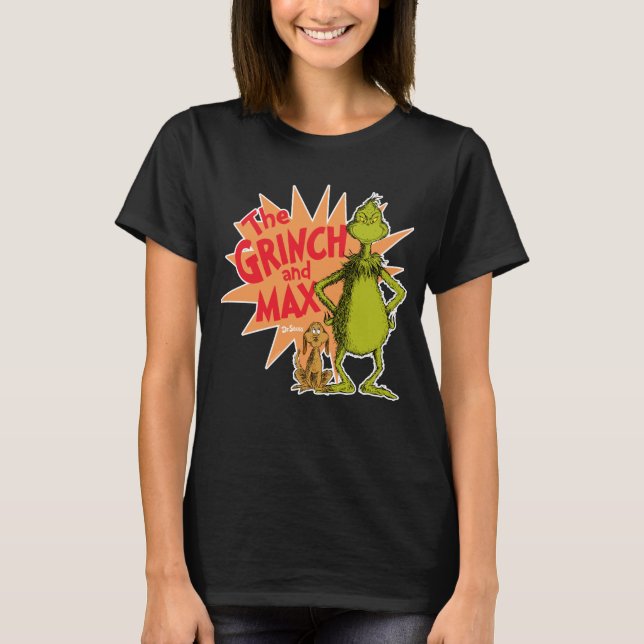 Camiseta Grinch | Grinch & Max Starburst (Frente)