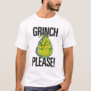 Camiseta Grinch Mal-Humorado   Grinch Divertido Por Favor C