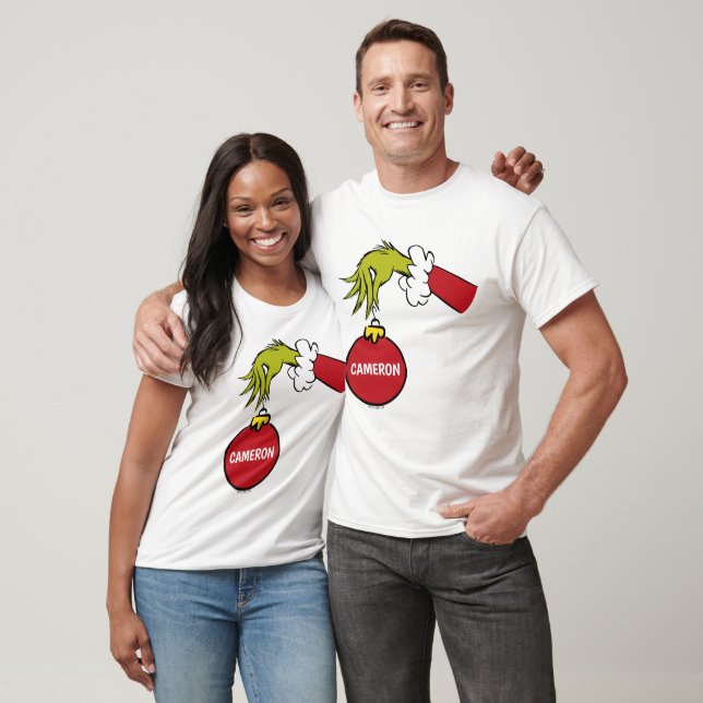 Camiseta Grinch | Nome Personalizado (Unissex)