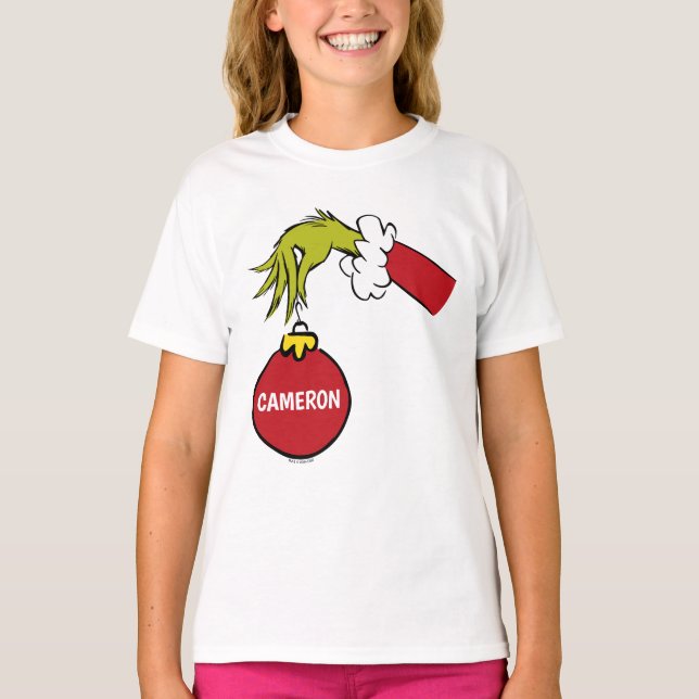 Camiseta Grinch | Nome Personalizado (Frente)