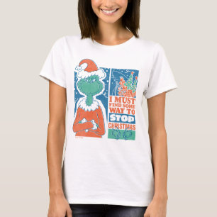 Camiseta Grinch Pare o Natal Gráfico Antigo