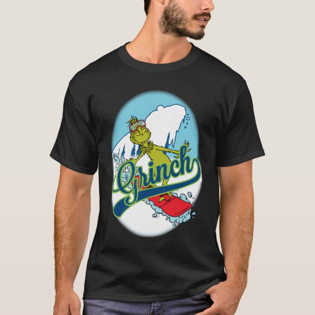 Camiseta Grinch Snowboarding (Frente)