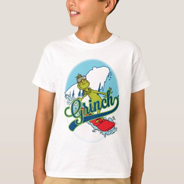 Camiseta Grinch Snowboarding (Frente)
