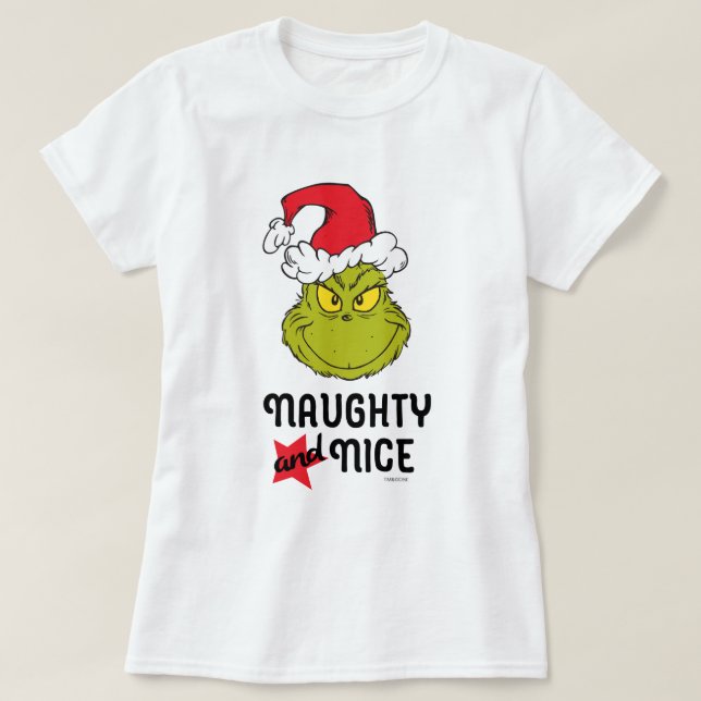 Camiseta Grinch | Travesso e Bonzinho (Frente do Design)
