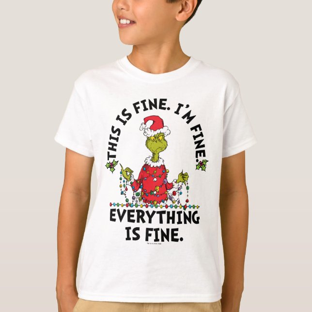 Camiseta Grinch | Tudo está Bem (Frente)