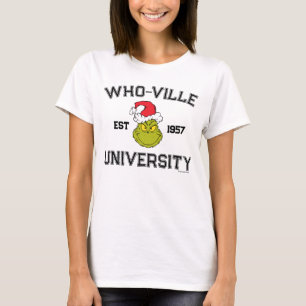 Camiseta Grinch Universidade Who-ville Est 1957
