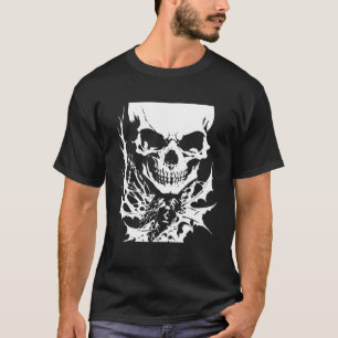Camiseta Grindcore Ocultista Horror Crânio Morte Metal Thra