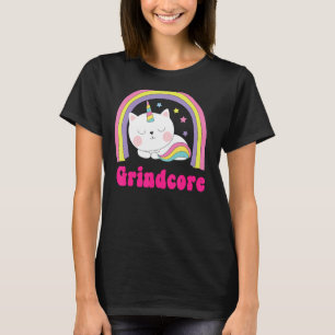 Camiseta Grindcore Shirts Sarcástico Retro Unicorn Grindcor