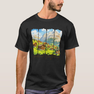 Camiseta Grindelwald Suíça Viagem Pincelada Grindel