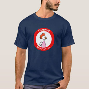 Camiseta Gripe das aves certificada livre