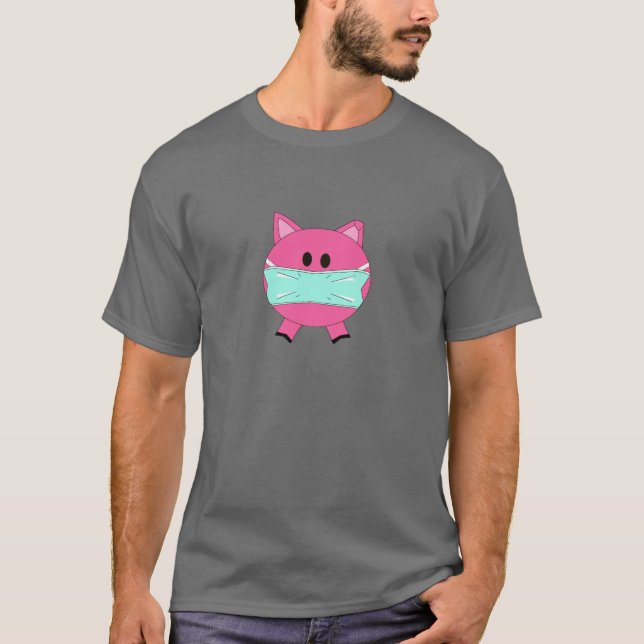 Camiseta Gripe não 4 U dos suínos (Frente)